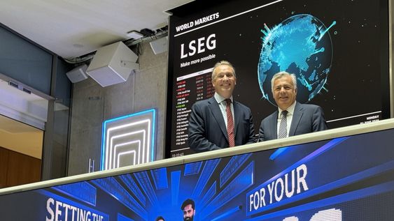 El gobernador Alfredo Cornejo se reunió con el titular de London Stock Exchange en Reino Unido.&nbsp;