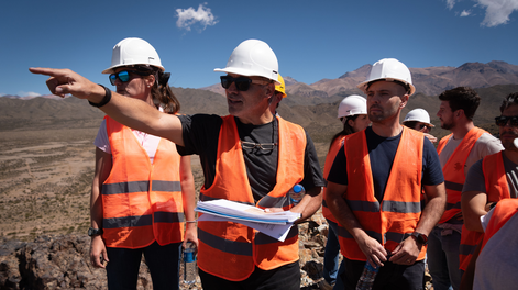 Las visitas guiadas al proyecto forman parte del plan de capacitación y comunicación de San Jorge. Foto: Prensa Gobierno Mendoza.