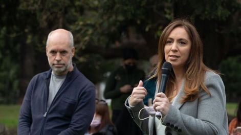 Los Andes | María Eugenia Vidal Junto al jefe de Gobierno porteño, Horacio Rodríguez Larreta.