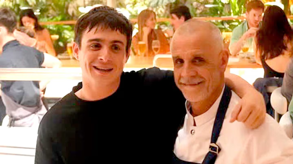 Christian Petersen y su hijo Hans.