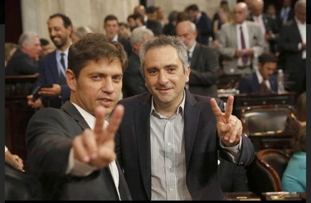Axel Kicillof y Andrés Larroque