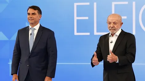 Lula y Bolsonaro debatieron a horas del balotaje presidencial en Brasil.