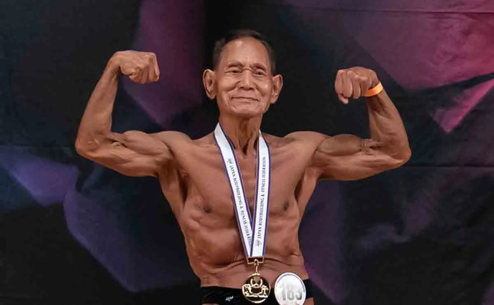 Toshisuke Kanazawa,&nbsp;ganador del Campeonato de Fitness Máster de Japón.
