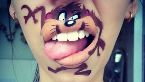 ¿Un nuevo arte? Usa sus labios para dar vida a los personajes