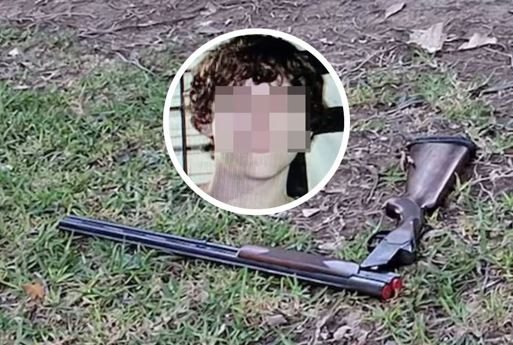 Cómo es la escopeta que el asesino de 15 años usó: la traía escondida en el estuche de la guitarra