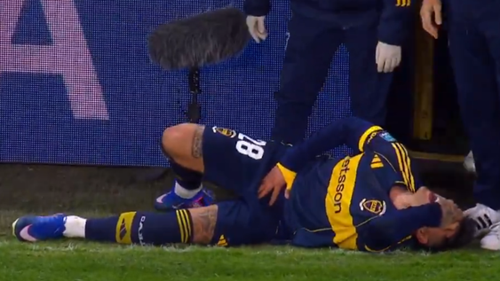 Adam Bareiro se lesionó en Boca - Huracán