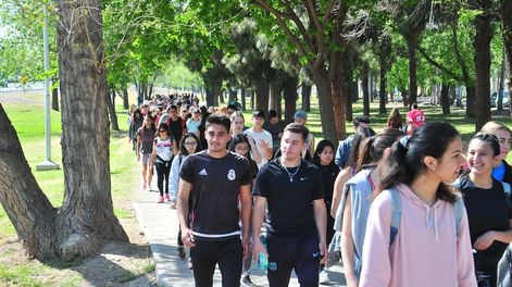 Los Andes | Caminata saludable en Guaymallén.