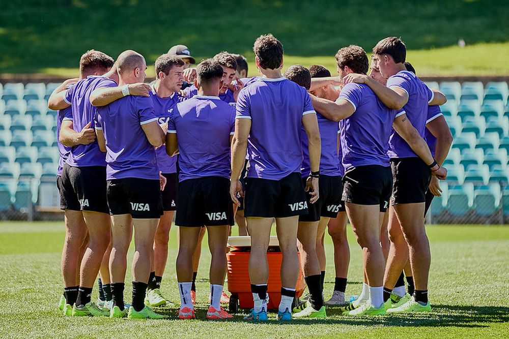 Rugby. Los Pumas terminan el entrenamiento y hablan sobre los pormenores de lo que será el juego ante Australia.