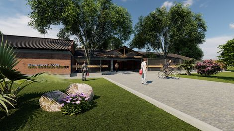 Proyecto de construcción de la escuela Eugenio Izsaky en Malargüe.&nbsp;