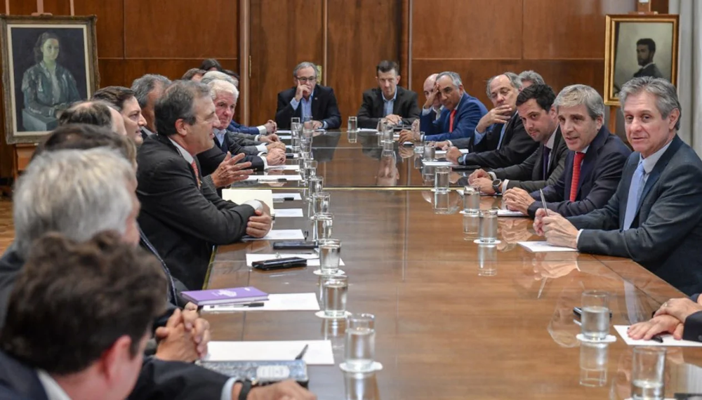 Caputo estuvo junto a José Luis Daza y Pablo Lavigne.