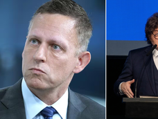 Peter Thiel y Javier Milei Peter Thiel y Javier Milei