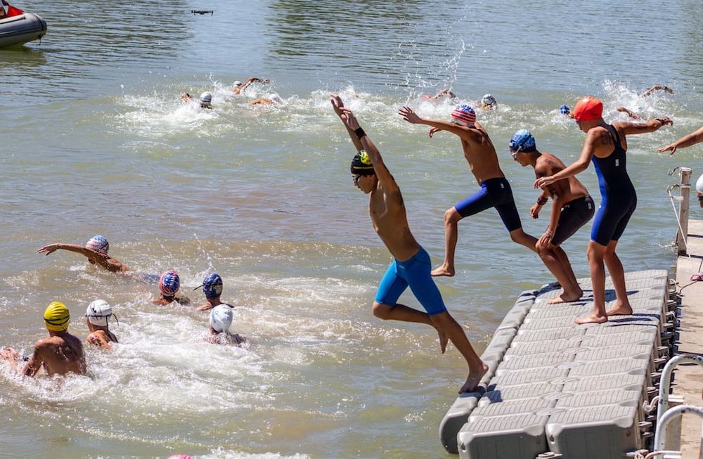 Aguas Abiertas en el Lago del Parque General San Martín.