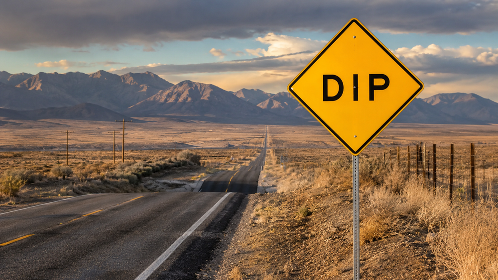 Qué significa la señal de tránsito con la palabra DIP en un rombo amarillo (1)