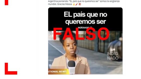 Es falso el noticiero sudafricano que supuestamente cubrió la falta de combustible en la Argentina. Es falso el noticiero sudafricano que supuestamente cubrió la falta de combustible en la Argentina.