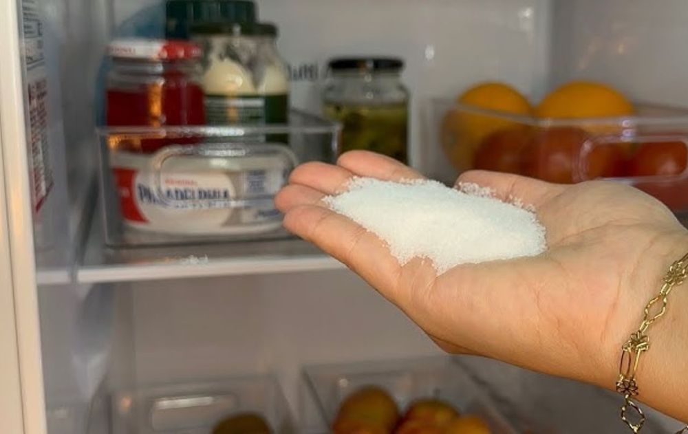 Un frasco de sal en la heladera puede ser la solución instantánea que necesita el aparato.