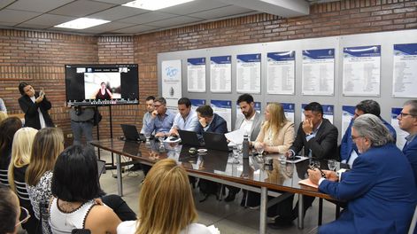 La presentación de los proyectos sobre minería se realizó en un anexo de la Legislatura provincial. Foto: Prensa Diputados.