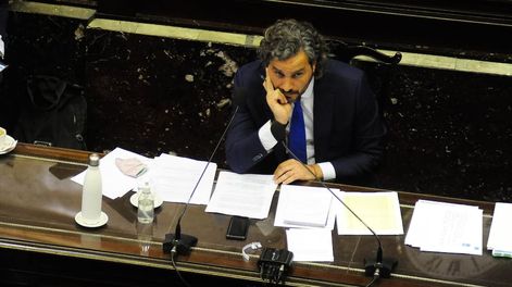 Los Andes | Santiago Cafiero durante su presentación en la cámara de Diputados Foto Federico Lopez Claro