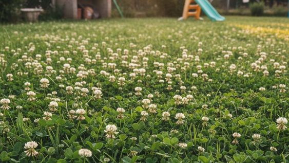 Integrar el trébol en lugar de eliminarlo puede generar un espacio más beneficioso en verano dentro del jardín.