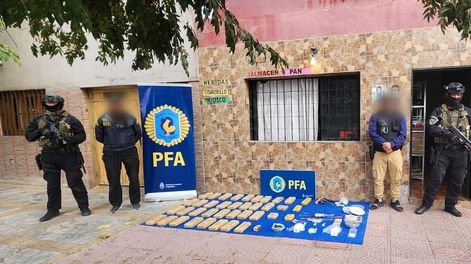 Los Andes | Parte de la droga decomisada. Gentileza Policía Federal Argentina.