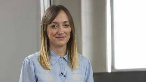La senadora nacional Anabel Fernández Sagasti En La Cima&nbsp;