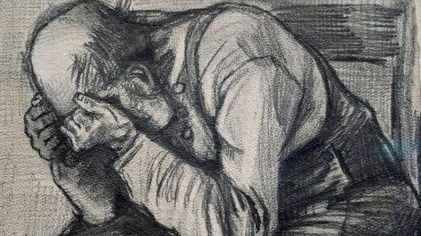 Los Andes | El Estudio de Desgastado de Vincent Van Gogh, fechado en noviembre de 1882, el jueves 16 de septiembre de 2021 en el Museo Gogh en Ámsterdam. El dibujo, recientemente descubierto, se expondrá por primera vez al público a partir del viernes. (AP Foto/P