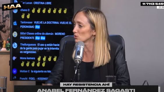 Anabel Fernández Sagasti visitó el programa de Tomás Rebord en Blender.