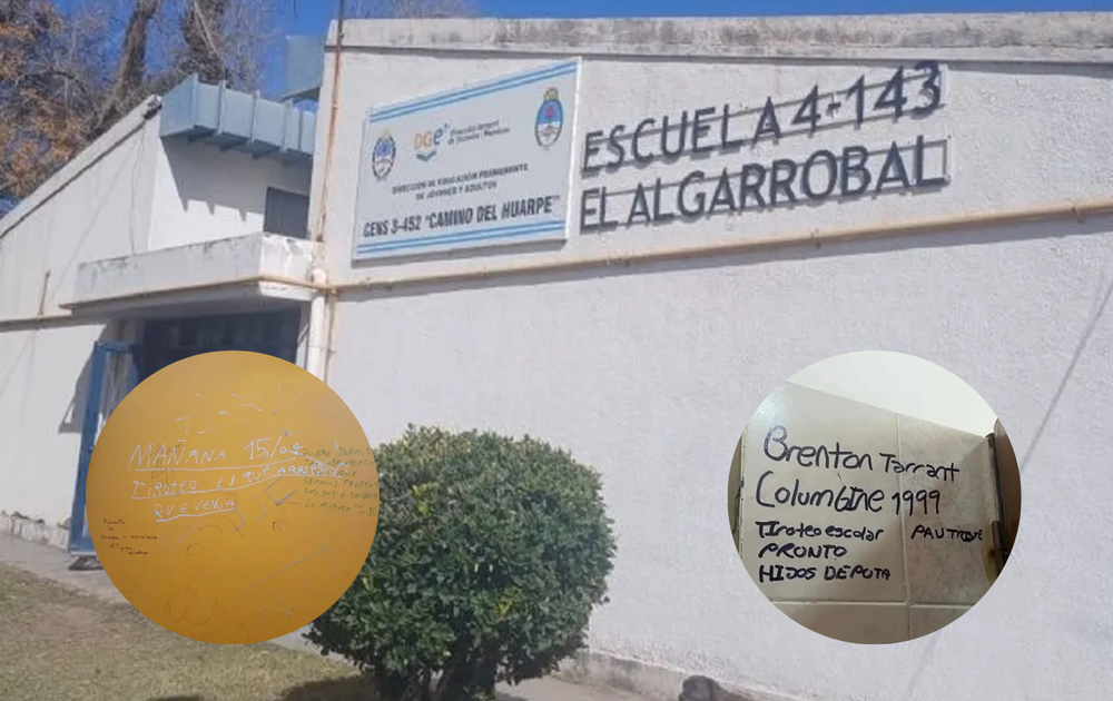 En seis escuelas de Mendoza aparecieron amenazas de un tiroteo: