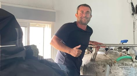 Martín López, en mendocino que produce vino de plátano en Islas Canarias. | Foto: gentileza