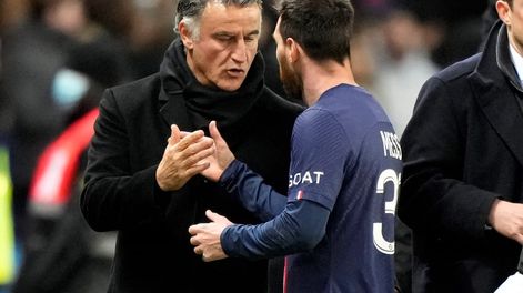 El entrenador del Paris Saint Germain, Christophe Galtier destacó a Lionel Messi como jugador y compañero. / Gentileza.