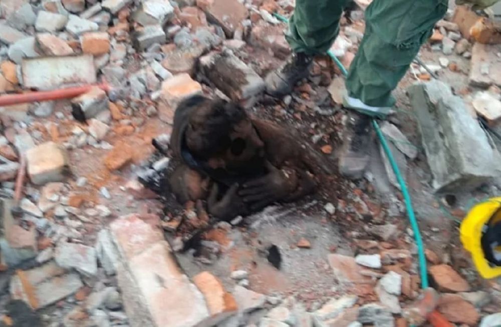 San Luis: quiso entrar a la casa de su expareja y terminó atrapado en la chimenea (Gentileza / El Diario de la República)