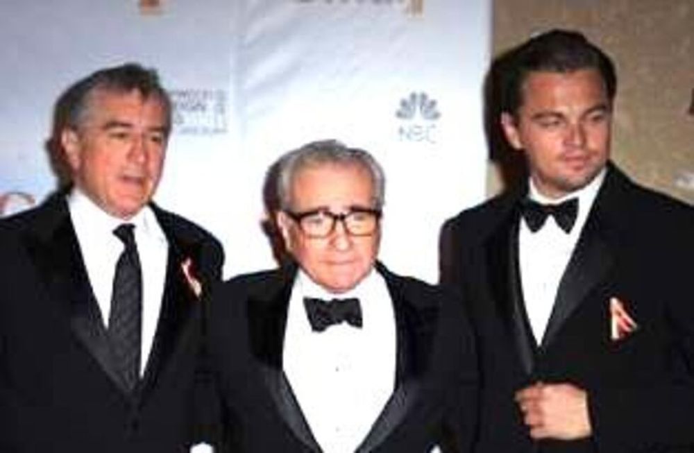 De Niro, Di Caprio y Brad Pitt con Scorsese