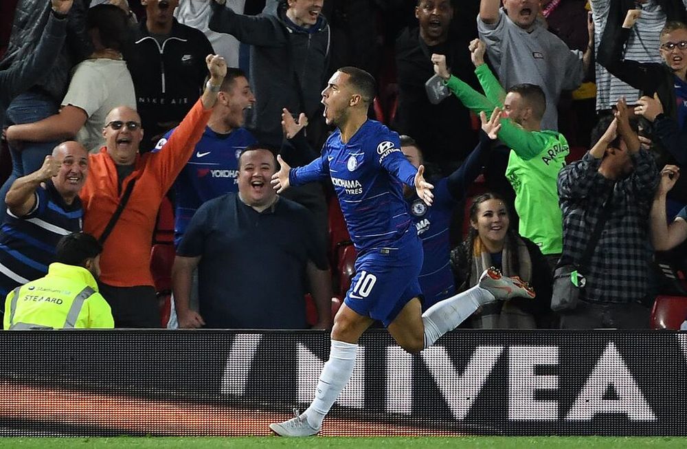 Golazo de Hazard para que el Chelsea elimine al Liverpool de la Carabao Cup