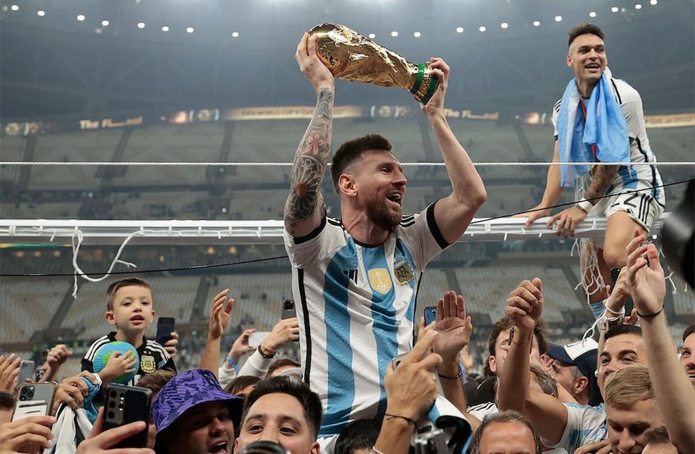 El capitán argentino recordó algunos momentos que vivió con sus compañeros durante el mundial. EFE/ Juan Ignacio Roncoroni