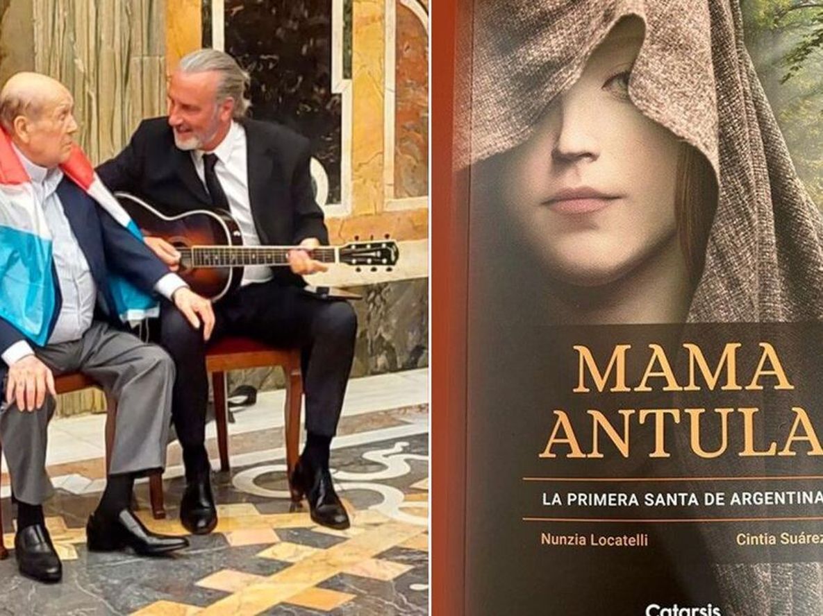Luego de la presentación de la obra, ambos artístias interpretaron el himno