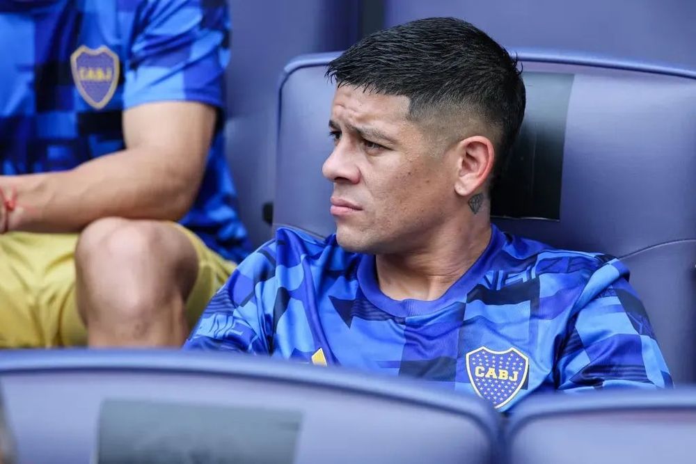Marcos Rojo, otra vez baja en el entrenamiento de Boca.&nbsp;