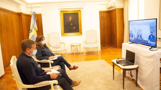 El gobernador Rodolfo Suárez participó de la videoconferencia convocada por el presidente Alberto Fernández para definir como será la próxima etapa del aislamiento en el país.