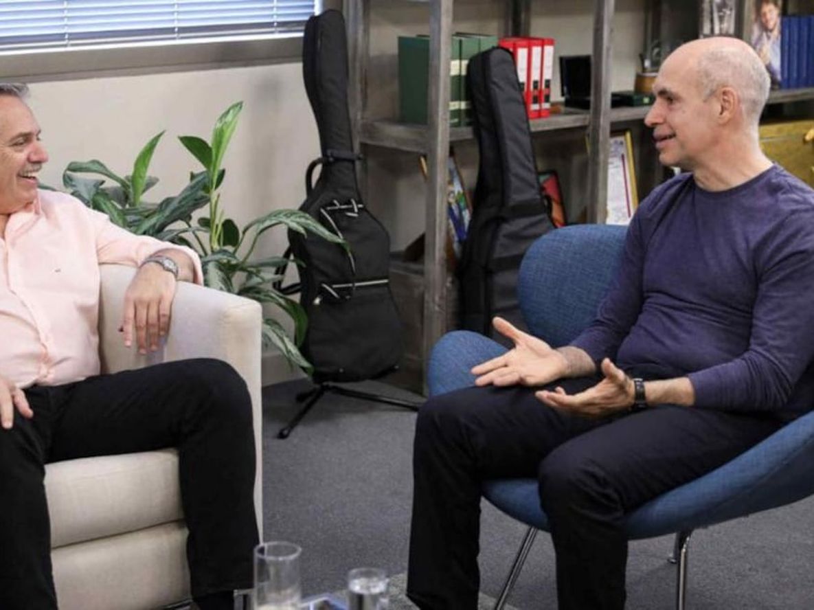 Reunión entre Fernández y Rodríguez Larreta. / Gentileza