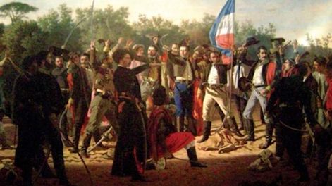 Guerra con Brasil entre 1825 y 1828.