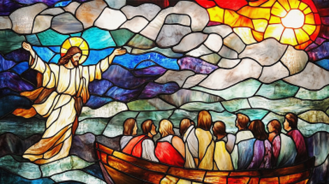 En el Evangelio de hoy narra un prodigio particular de Jesús: en aguas del lago de Galilea.