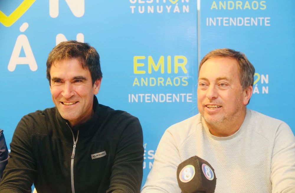 Emir Andraos y Martín Aveiro. Gentileza prensa Tunuyán.