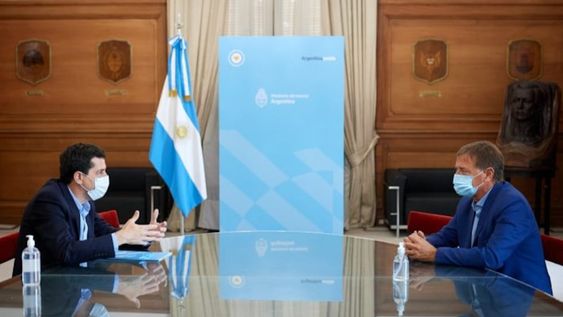 Wado De Pedro y Rodolfo Suárez se reunieron hoy al mediodía.