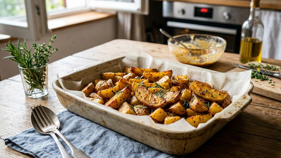 papas al horno con mostaza y miel: la receta casera que queda crocante por fuera y suave por dentro