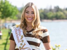 Agostina Saua, Reina Nacional de la Vendimia 2024, quien esta noche entregará la corona a su sucesora. | Foto: Los Andes