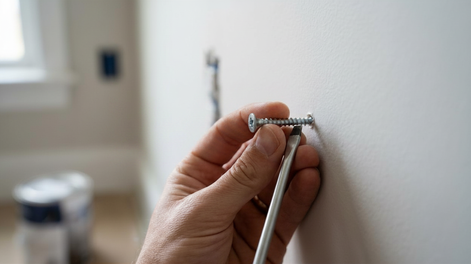 Esta es la técnica definitiva para colocar tornillos en la pared.&nbsp;