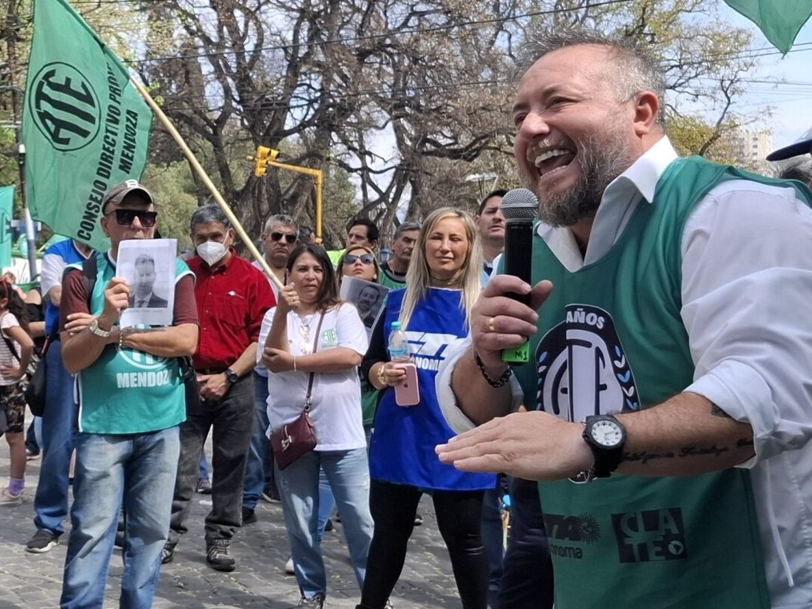 Roberto Macho, secretario general de ATE. El sindicato aún no acuerda con el Gobierno provincial.