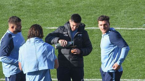 Los Andes | Los Pumas entrenaron en el estadio Malvinas Argentinas en el Captains Run, en el día previo al partido por el Rugby Championship ante los All Blacks. Foto: Marcelo Rolland / Los Andes