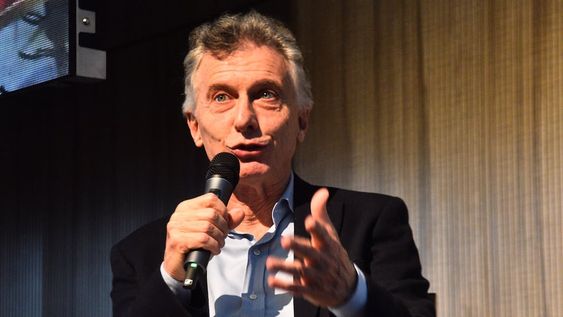 El expresidente Mauricio Macri brindó una charla en la Bolsa de Comercio de Córdoba. Allí criticó en duros térmicos a Alberto Fernández. / Foto: Pedro Castillo / La Voz
