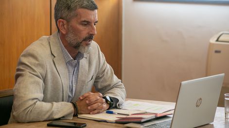 El intendente de Ciudad, Ulpiano Suárez