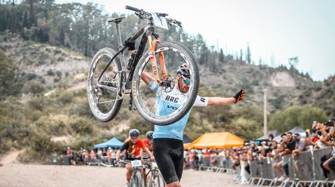 Catriel Soto, el ganador de Elite Sub 23./Gentileza prensa de Asociación Ciclista Mendoza.