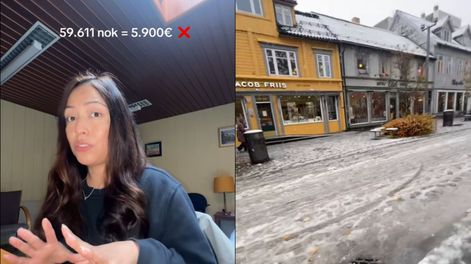 La joven contó su experiencia trabajando en Noruega. 